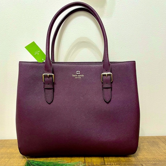 Kate Spade Airel Cove Street tote in mahogany
